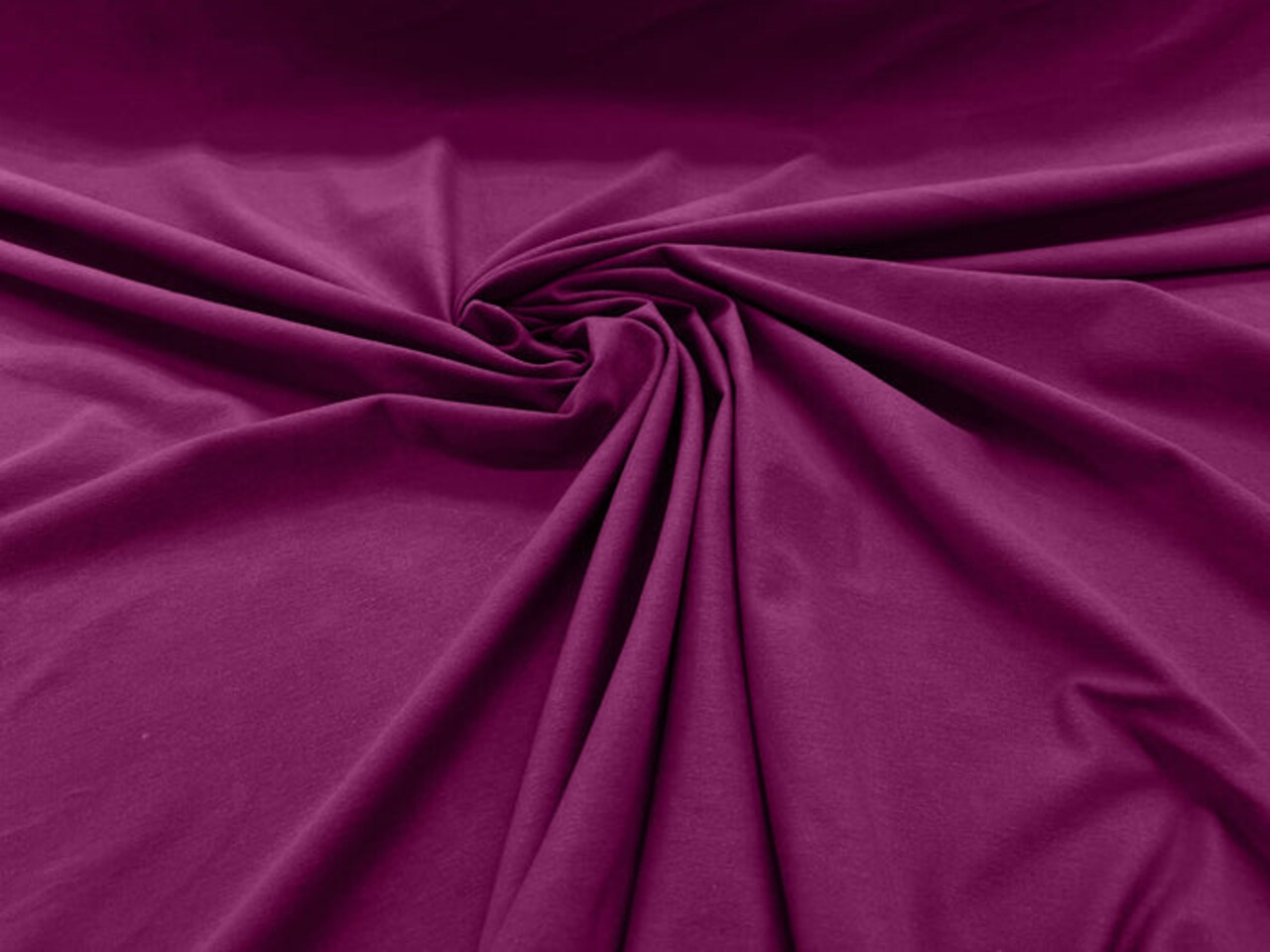 1 Yard Soft Stretch Knit for Apparel & DIY, Dark Magenta Cotton Jersey Spandex Knit Fabric 60" Width